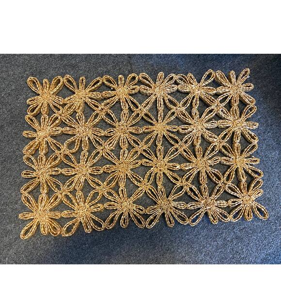 Placemats, thick woven ratan, Daisy, Flower, 3 Dimensional, set of 4 - Picture 2 of 16